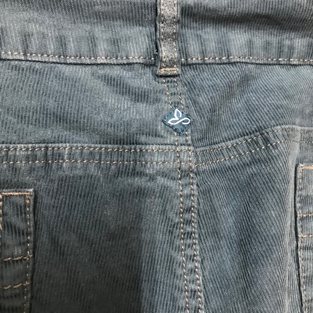 Prana Corduroy Pants Women Size 12 teal Regular Fit Straight Leg‎ Casual - Picture 8 of 14